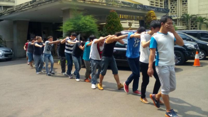 Sejumlah warga asing ditangkap polisi di Jakarta terkait kejahatan terorganisir beberapa waktu lalu. 