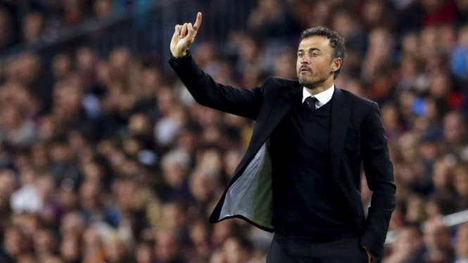 Pelatih timnas Spanyol, Luis Enrique.