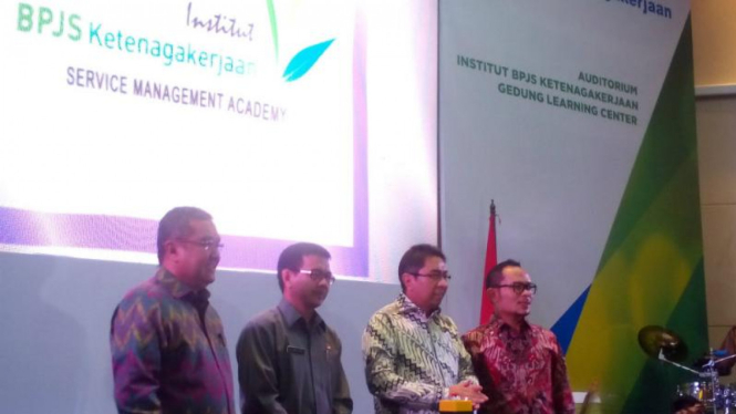 Peresmian pembangunan Institut dan Learning Center BPJS Ketenagakerjaan