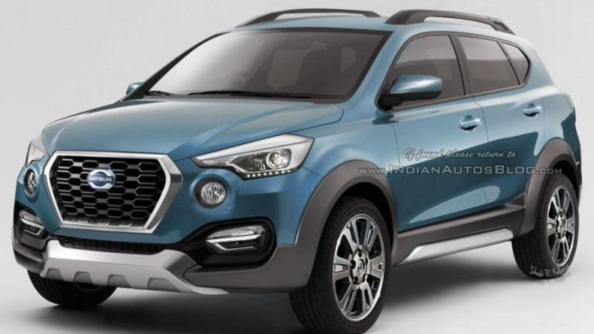 Rendering Datsun GO-Cross versi produksi.