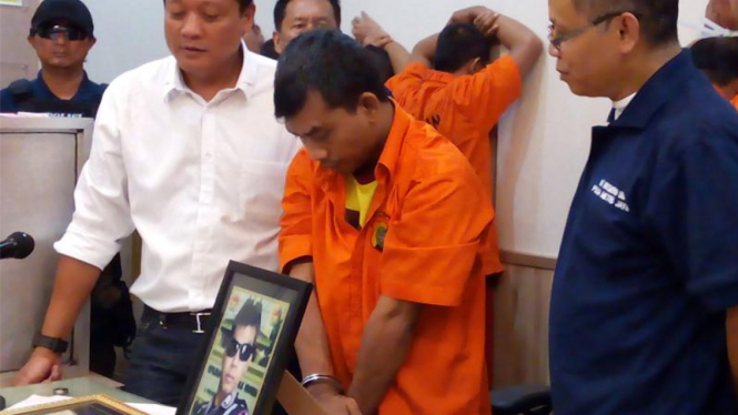 Tersangka Polisi gadungan. 