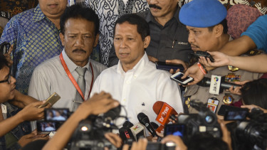 RJ Lino usai diperiksa Bareskrim Mabes Polri