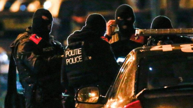 Ilustrasi Polisi khusus Belgia tangkap sejumlah terduga teroris di Brussels
