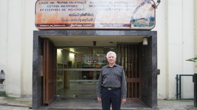 Syarif Abdullah Alqadrie pengurus Masjid Agung Brussels