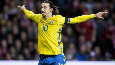 Penyerang Timnas Swedia, Zlatan Ibrahimovic