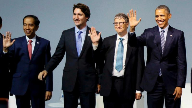 Presiden Joko Widodo hadir dalam KTT Perubahan Iklim di Paris