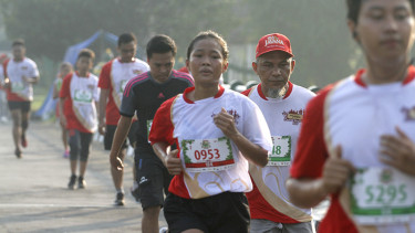 Lomba lari (ilustrasi).