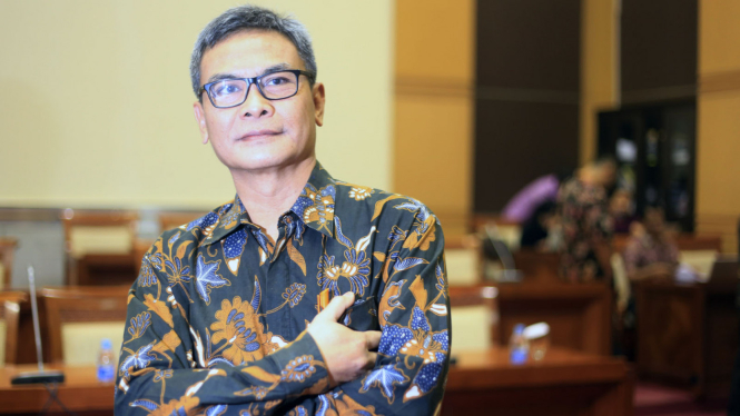 Johan Budi di Gedung DPR RI