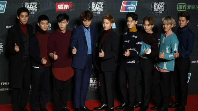 Boyband EXO.