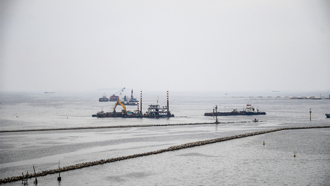 Reklamasi Teluk Jakarta.