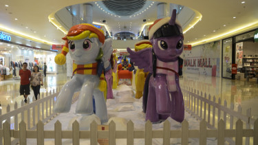 Suasana Natal di Baywalk Mall Pluit