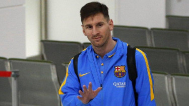 Penyerang Barcelona, Lionel Messi