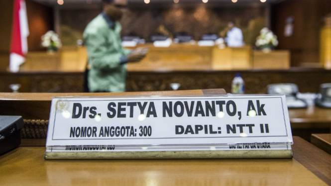 Papan nama Setya Novanto