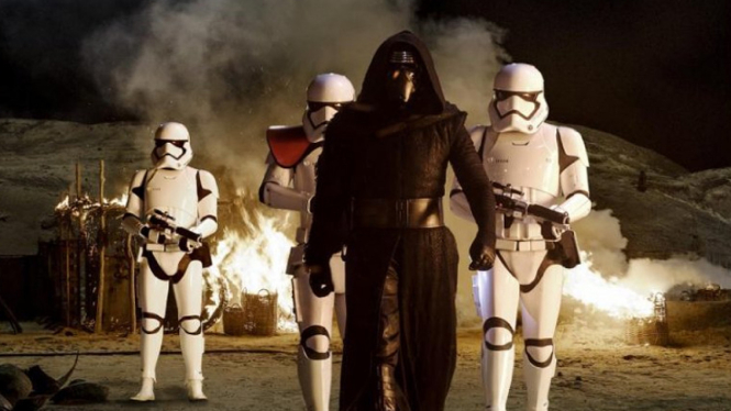 Salah satu adegan di film Star Wars: Episode VII