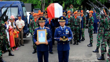 Pelepasan jenazah pilot Pesawat Tempur T-50