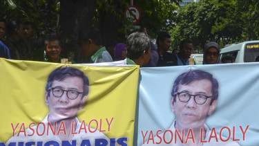 Loyalis Djan Faridz Unjuk Rasa Kemenkumham