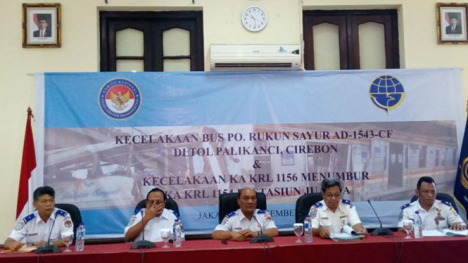 Jumpa pers Komite Nasional Keselamatan Transportasi (KNKT).