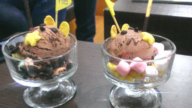 Salah satu menu di Cats and Ice Cream, Bandung, Jawa Barat