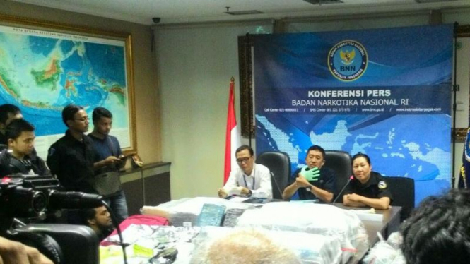 Konferensi pers BNN gagalkan penyelundupan 800 kg ganja