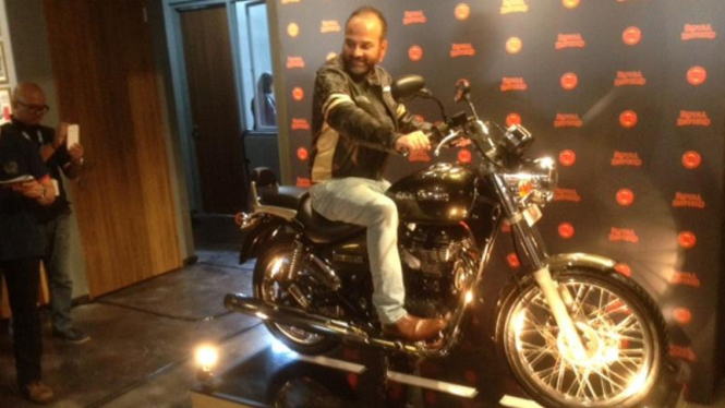 Peresmian gerai Royal Enfield di Jakarta.
