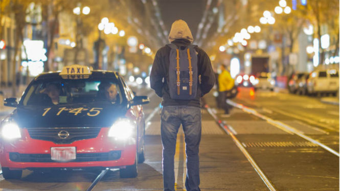 Ilustrasi backpacker.