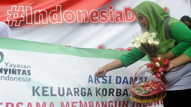 Keluarga Korban Terorisme Datangi Lokasi Ledakan Thamrin