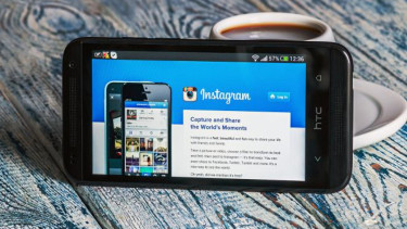 Instagram di smartphone.
