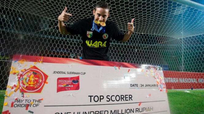 Patrick Cruz dos Santos saat membela Mitra Kukar.