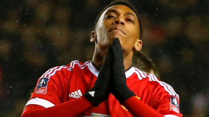 Penyerang Manchester United, Anthony Martial.