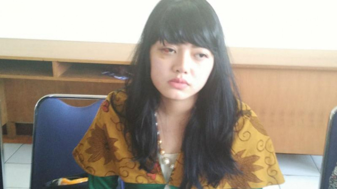  Dita Aditia Ismawati (27), korban penganiayaan anggota DPR Masinton Pasaribu