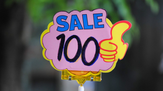 Ilustrasi diskon atau sale.