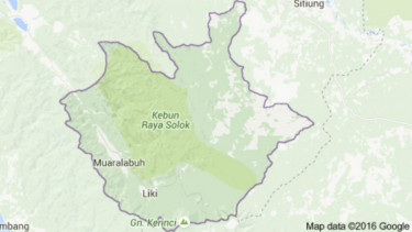 Peta Solok Selatan