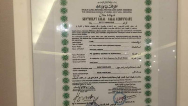 Sertifikat halal Zoya