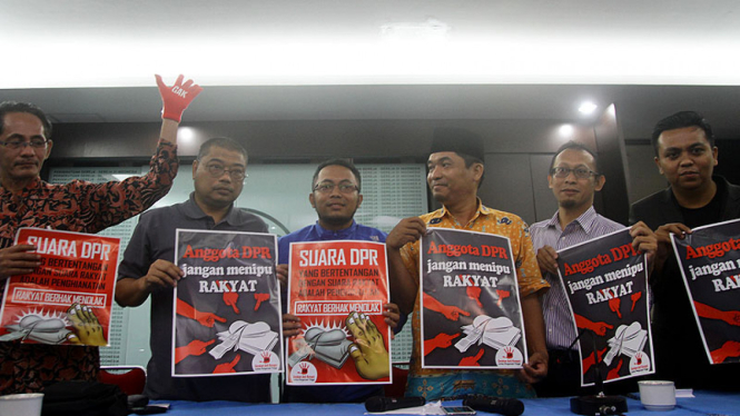 Aksi penolakan rencana revisi UU KPK
