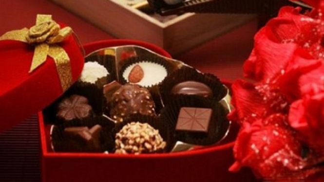 Cokelat valentine.