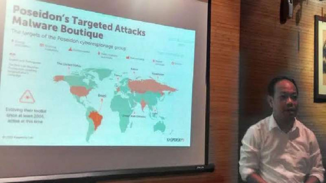 Konferensi pers Kaspersky soal potensi serangan peretas global