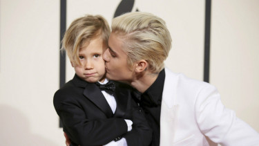 Justin Bieber dan adiknya, Jaxon.