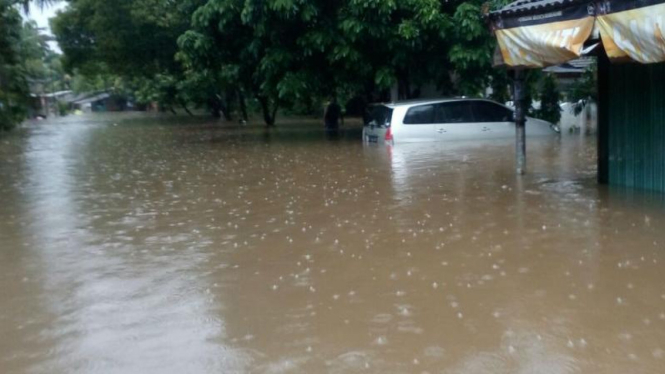 Ilustrasi banjir.