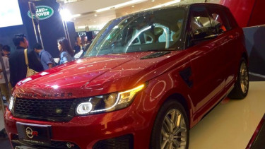 Peluncuran Range Rover SVR di Jakarta, Jumat (19/2/2016).