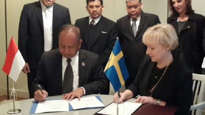 Menristekdikti bersama Menristek Swedia