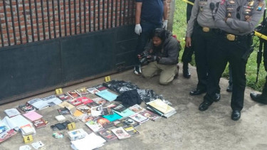 Lokasi penggerebekan terduga teroris di Malang, Jawa Timur