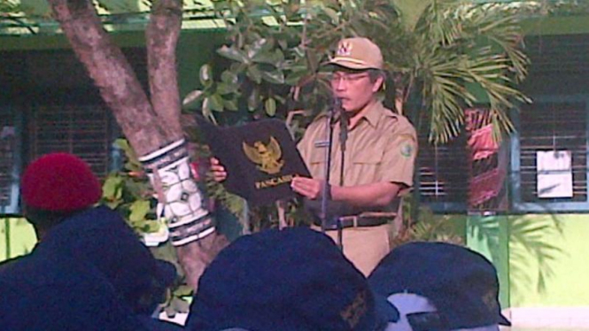  Wakil Bupati Bantul,  Abdul Halim Muslih di SMPN 1 Bantul