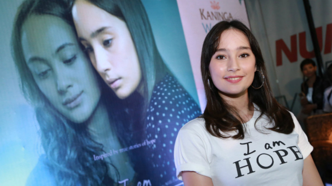 Tatjana Saphira berperan sebagai Mia dalam film I Am Hope