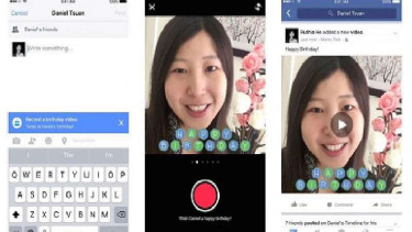 Video rekaman ulang tahun di Facebook