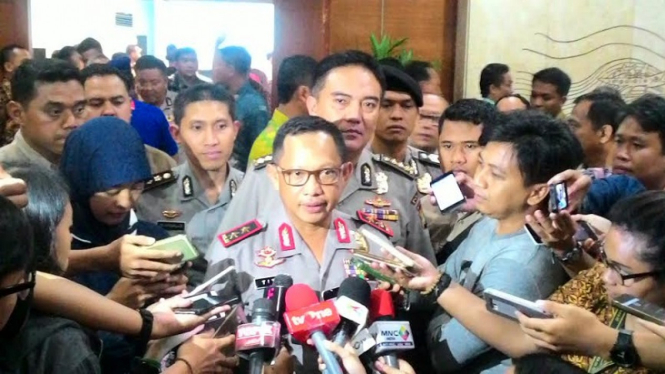 Kapolda Metro Jaya, Irjen Pol Tito Karnavian di Balai Kota Jakarta