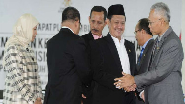 Pemilihan Ketua Komisi Yudisial di gedung KY, Jumat (26/2/2016)