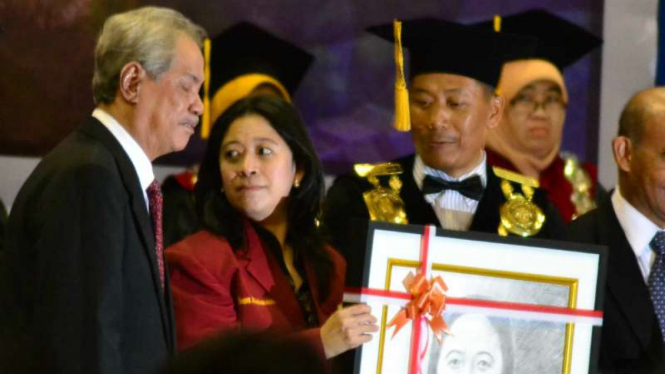 Puan Maharani saat di Universitas Muhammadiyah Malang, Sabtu (27/2/2016)