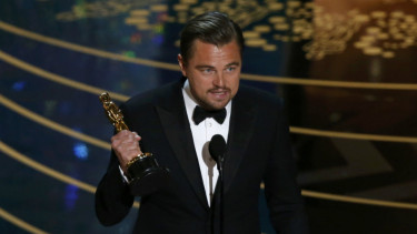 Leonardo DiCaprio raih Oscar untuk Aktor Terbaik
