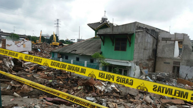 Kawasan Kalijodo setelah ditertibkan. Premannya diduga bergeser ke wilayah sekitarnya.