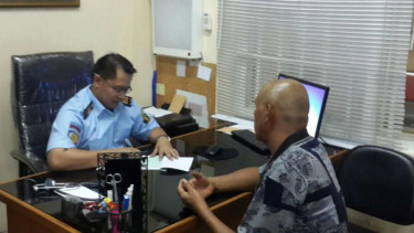 Laboran Sitorus di LP Cipinang, Jakarta Timur.